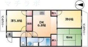 浄心駅 徒歩10分 1階の物件間取画像